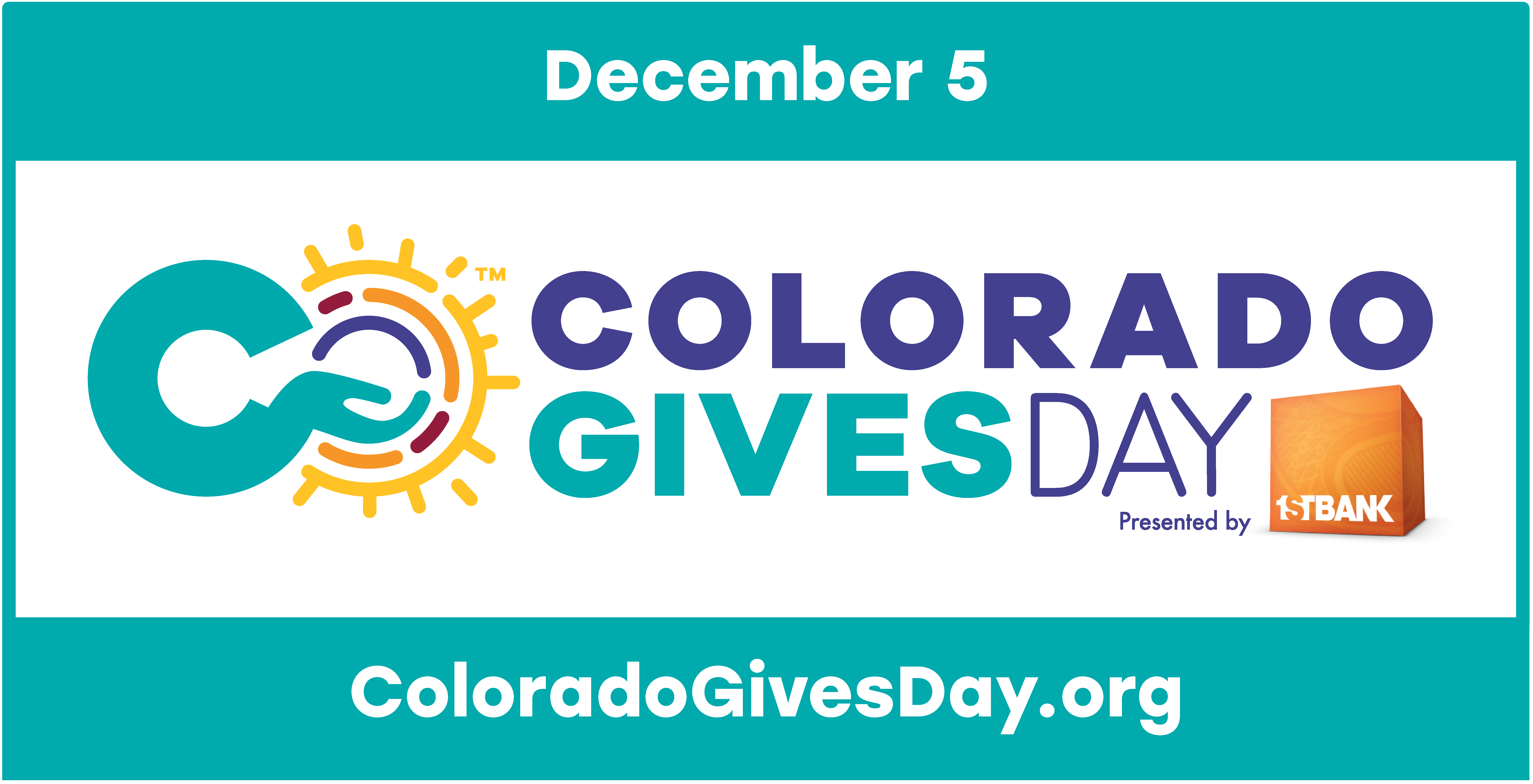 Horizontal Colorado Gives Day 2023 logo with date and URL