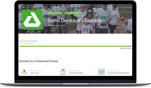 Delta Dental website on laptop