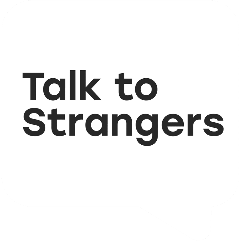 Talk to strangers speech bubble